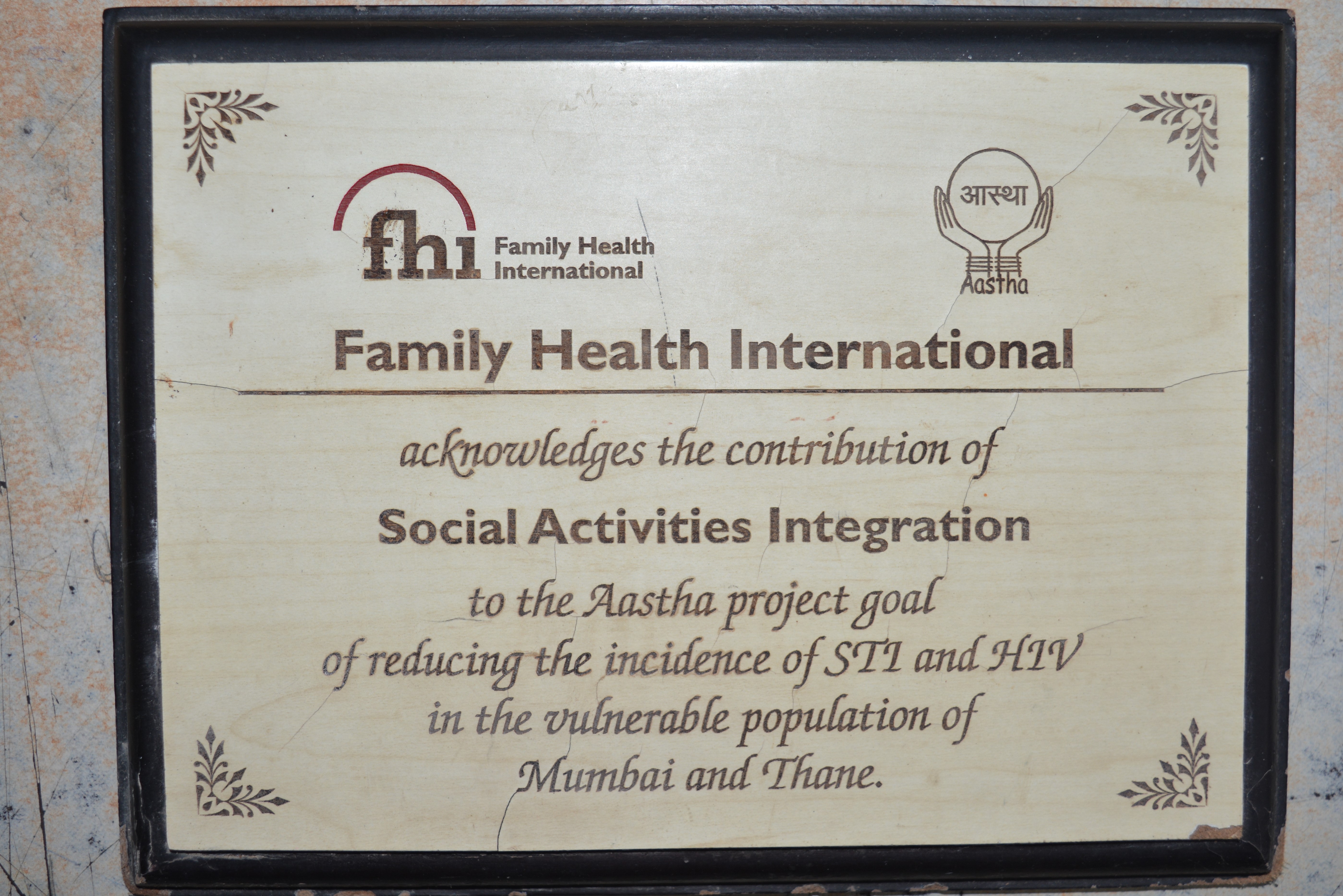 Family Health International Award